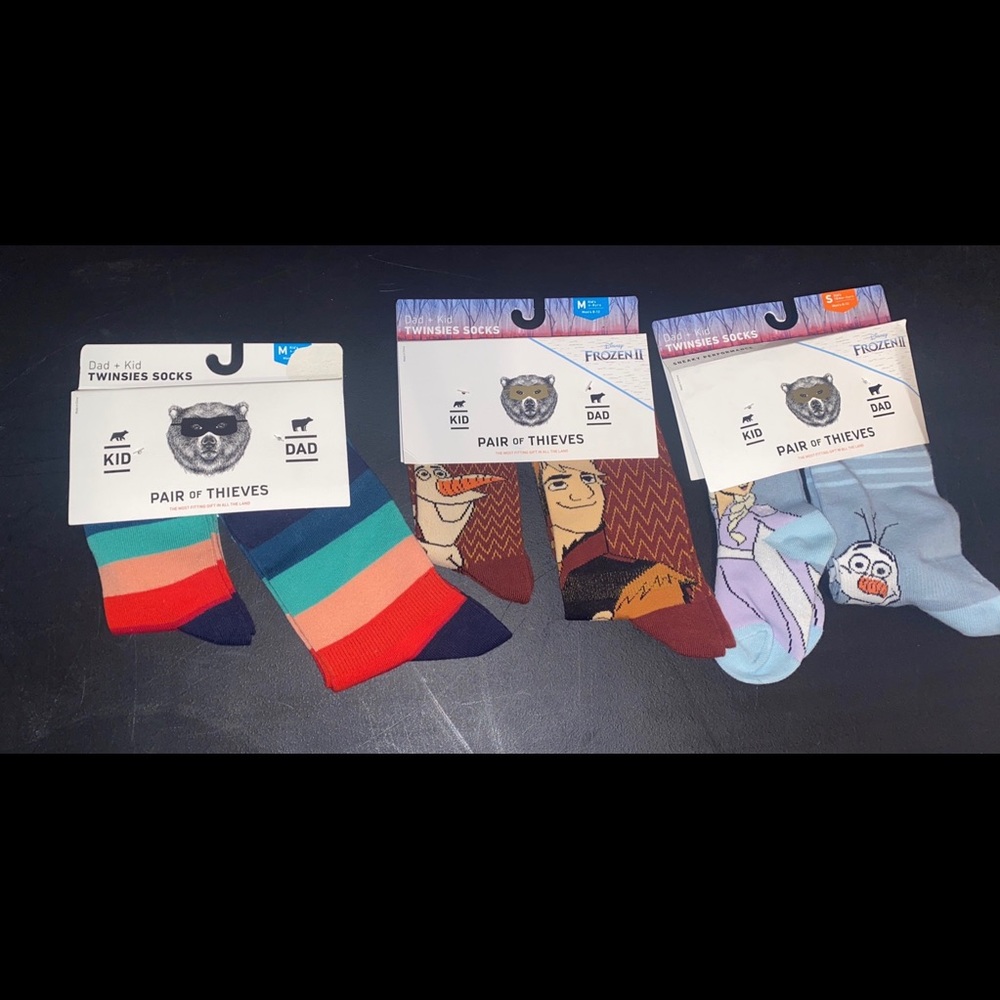 Pair of thieves mommy and me matching socks